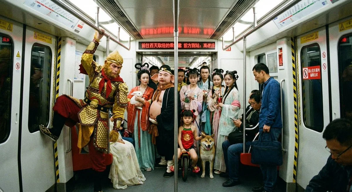 Les personnages de "Le Voyage en Ouest" prennent le métro