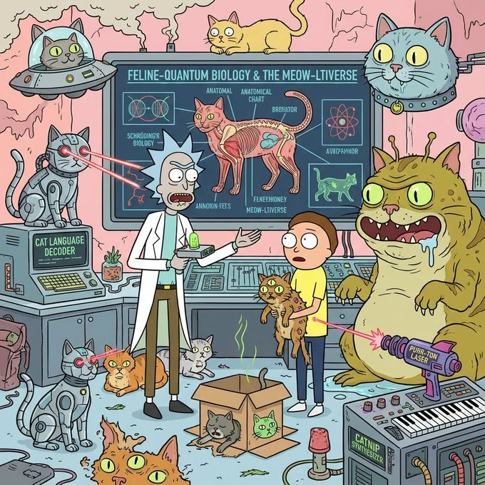 Rick and Morty style card