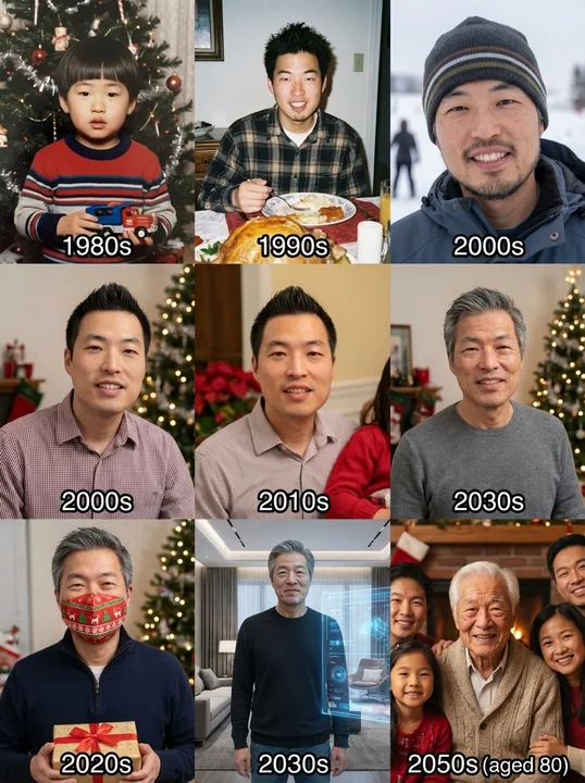 Festival photos for each age group from birth to 80 years old