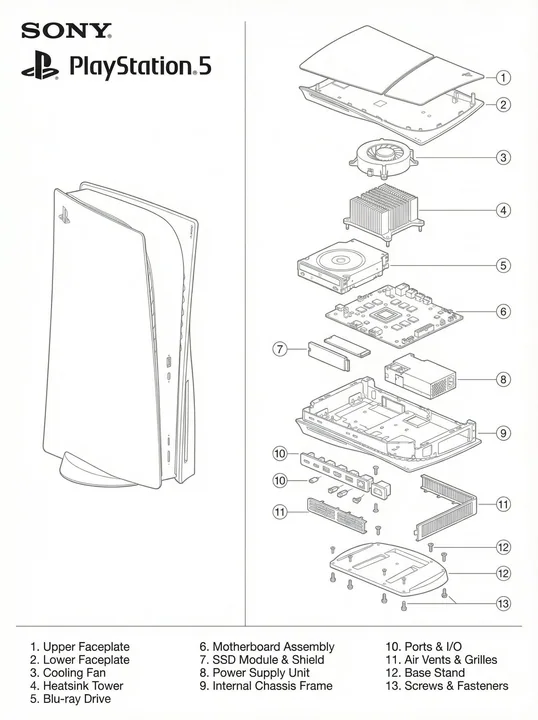 Technical blueprint of PS5
