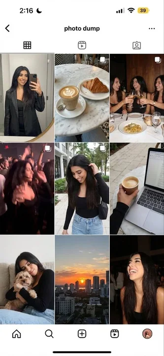 A brand new Instagram account
