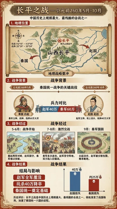 infographic about the Battle of Changping