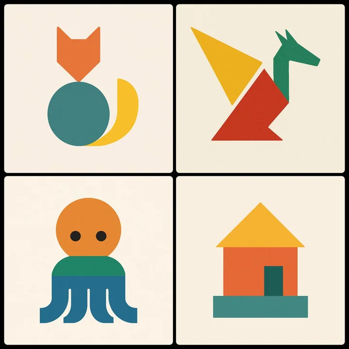 Trois formes et trois couleurs