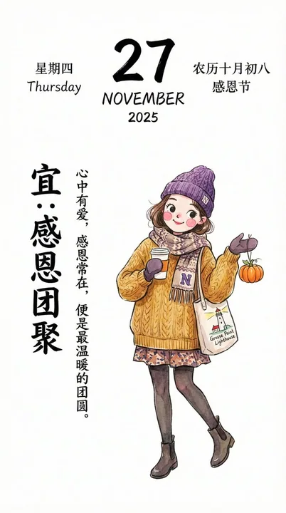 Illustration de calendrier à la main