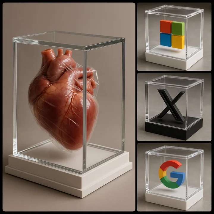 Visualisation de l'image dans le boîtier en verre