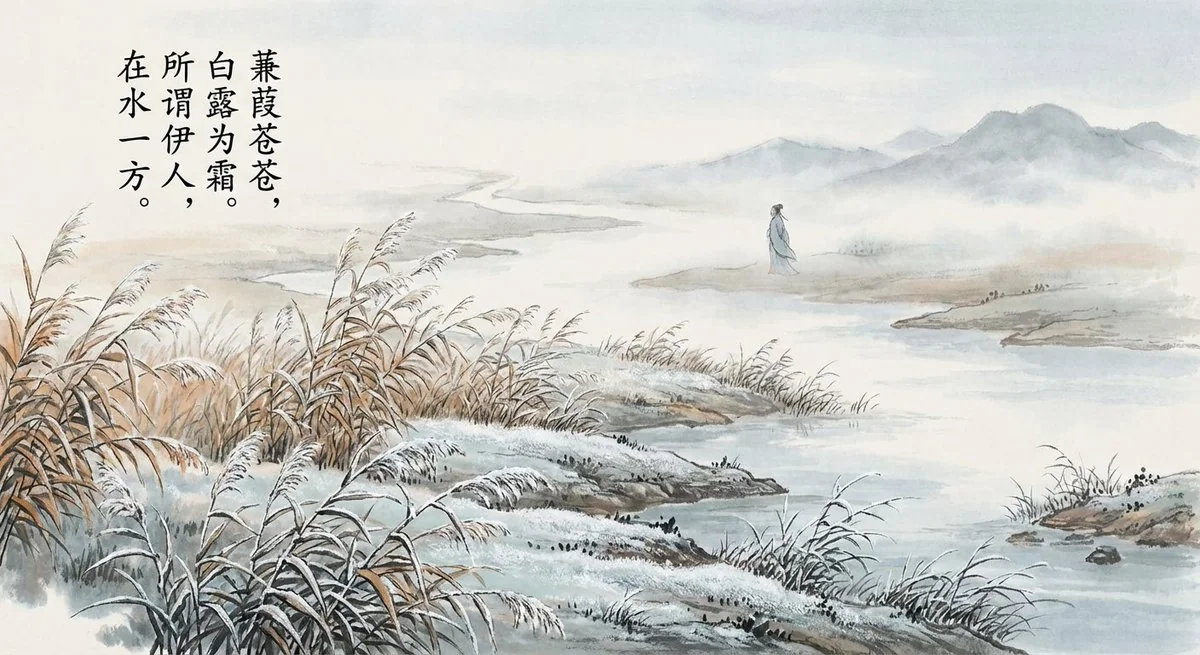 Draw a picture based on an ancient poem.