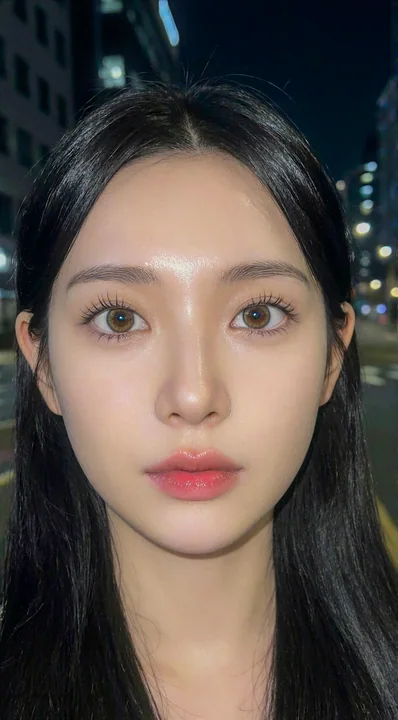 Selfie taken from extremely close range