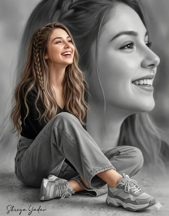 توضيح لجانب رقيق مهيب من الوجه نفسه