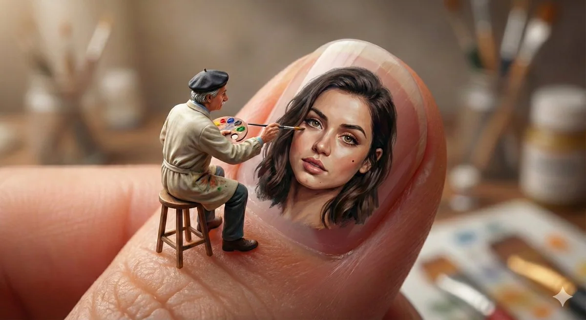 Microscopic Wonders on Fingertips: Micro Artists Painting on Nails