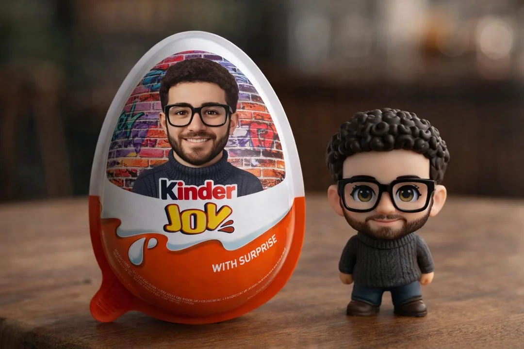 Oeufs Kinder Surprise hyper-réalistes et personnages Q en version personnalisée