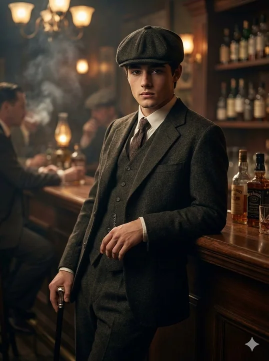 1920年代英伦复古酒吧浴血黑帮风格人像