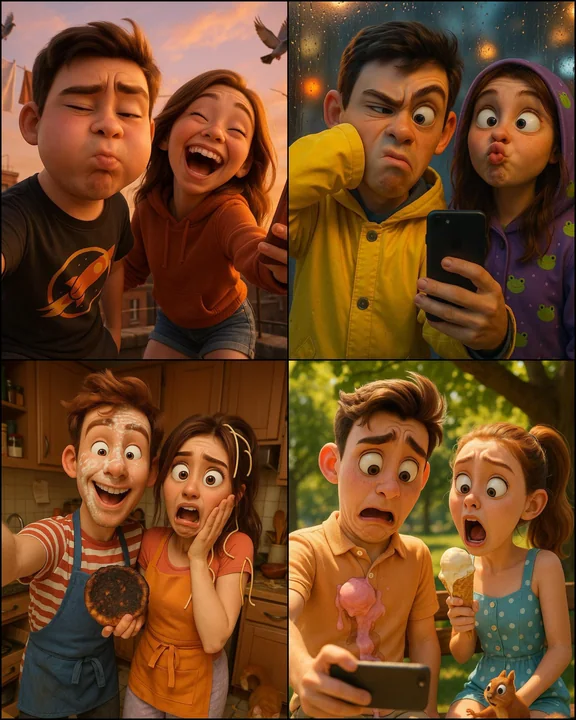 Portrait 3D en 4K UHD au style Pixar