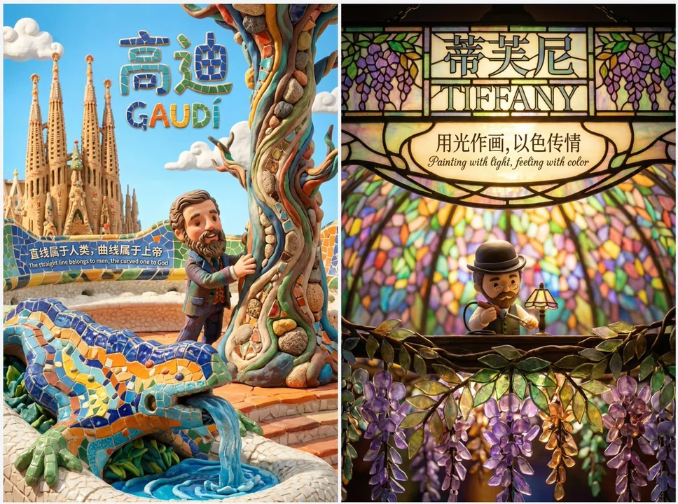 可爱的陶土风格主题海报