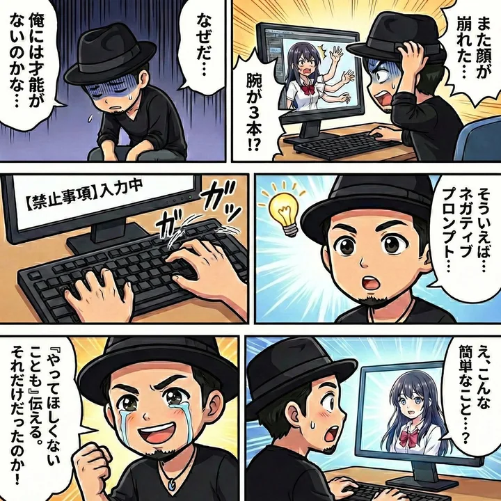 绚丽全彩日系漫画风格插画