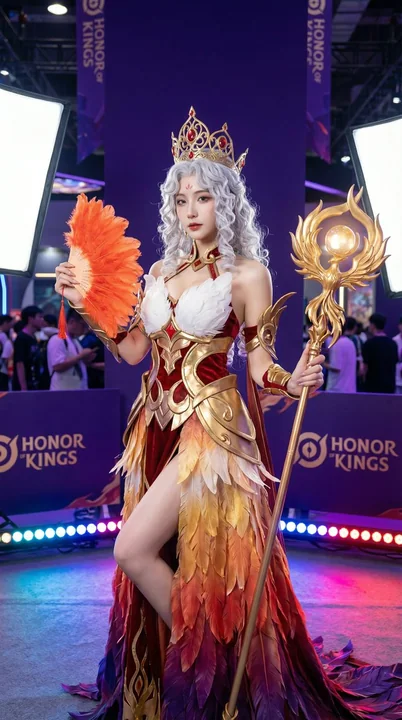王者荣耀凤凰绝美角色扮演者超清人像摄影