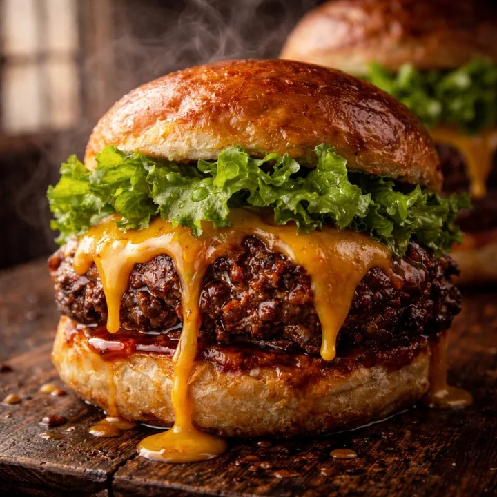 Ultimate food macro photography featuring oozing cheese and glistening oil