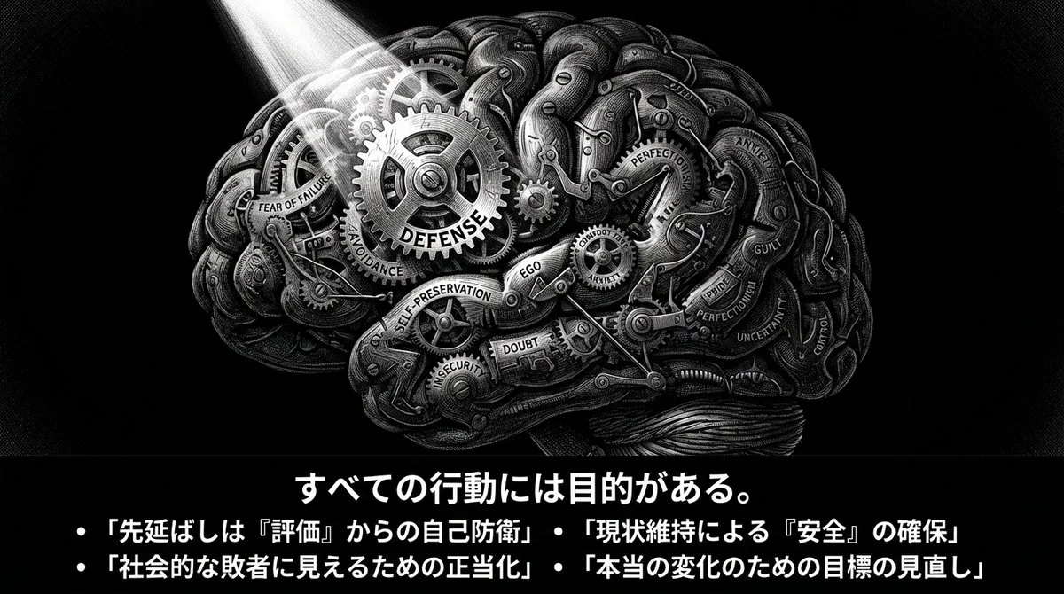 Dan Koe style minimalist black and white cognitive type PPT generation