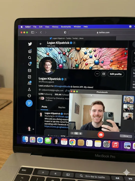 Фотография приложения X на MacBook Pro