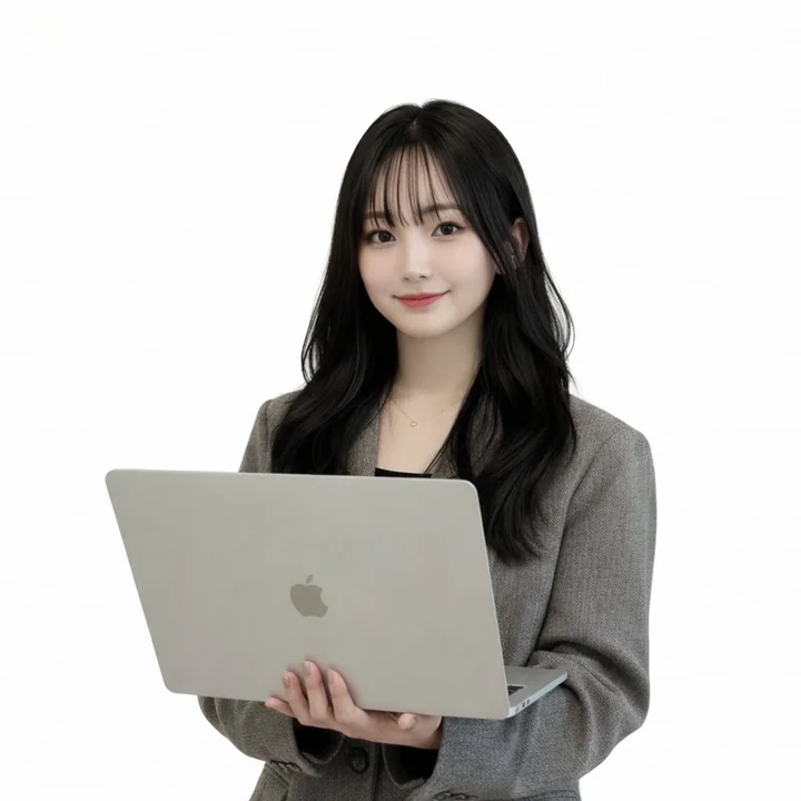 絶美な光と影の下で佇む韓国風アイドルの半身像