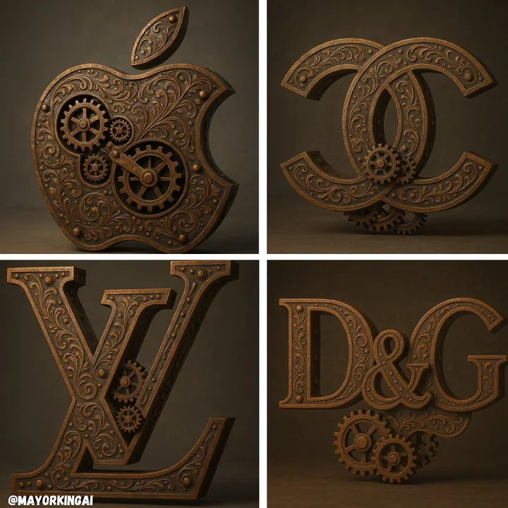 Logo steampunk 3D