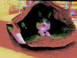 ファミコンのハードウェアレベルで正確に再現された背景ピクセルアート