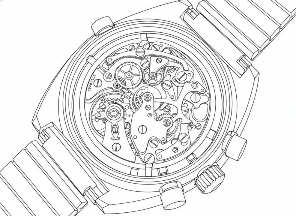 Exquisite and delicate black-and-white line art style
