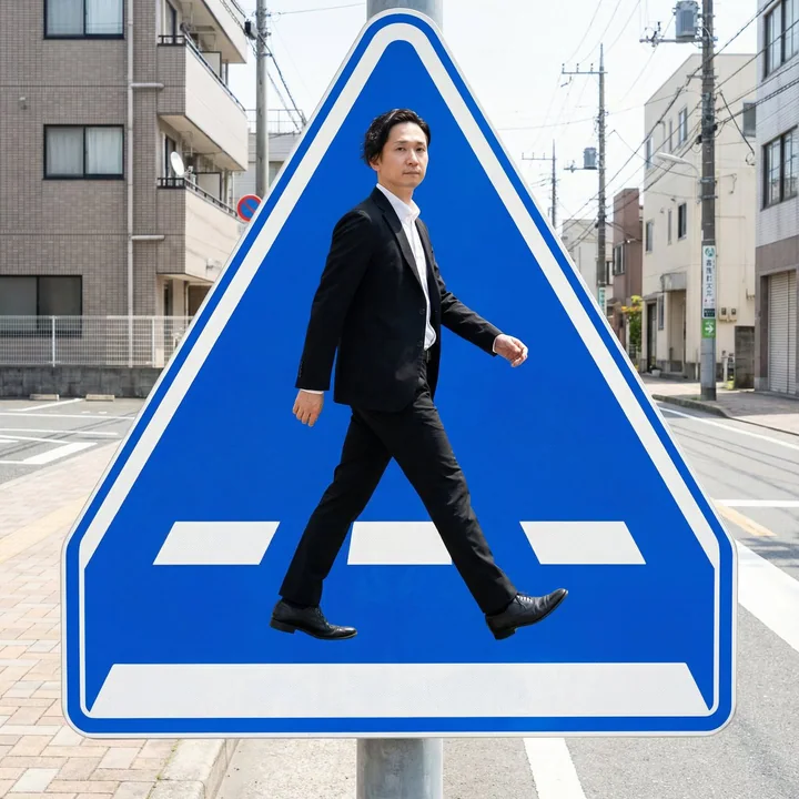 Sur la ligne de trottoir, un contour et un ombre uniques qui m'appartiennent.