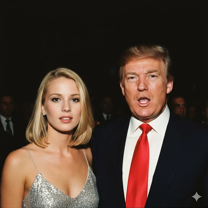 Trump party photo shoot under the flash of the 1990s