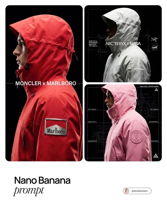 赛博朋克机能风户外品牌联名海报